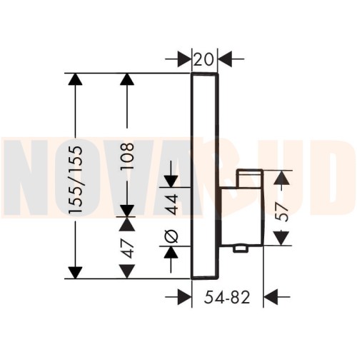 HANSGROHE ShowerSelect Bateria termostatyczna do 2 odbiorników chrom 15763000rys.jpg