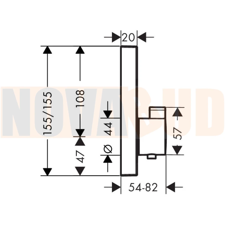 HANSGROHE ShowerSelect Bateria termostatyczna do 2 odbiorników chrom 15763000rys.jpg