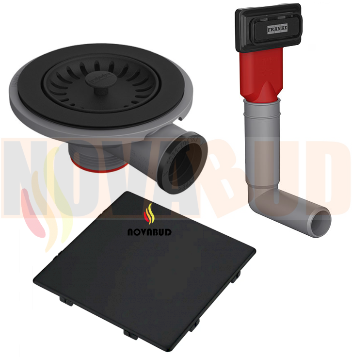 Zestaw odpływowy , osłona, przelew Czarny mat do Kanon  KNG.png