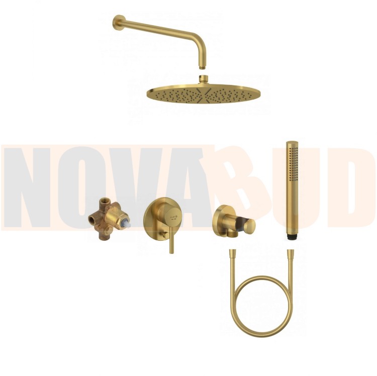 kludi zestaw 30 mała rozeta złoty szczotkowany Z.jpg